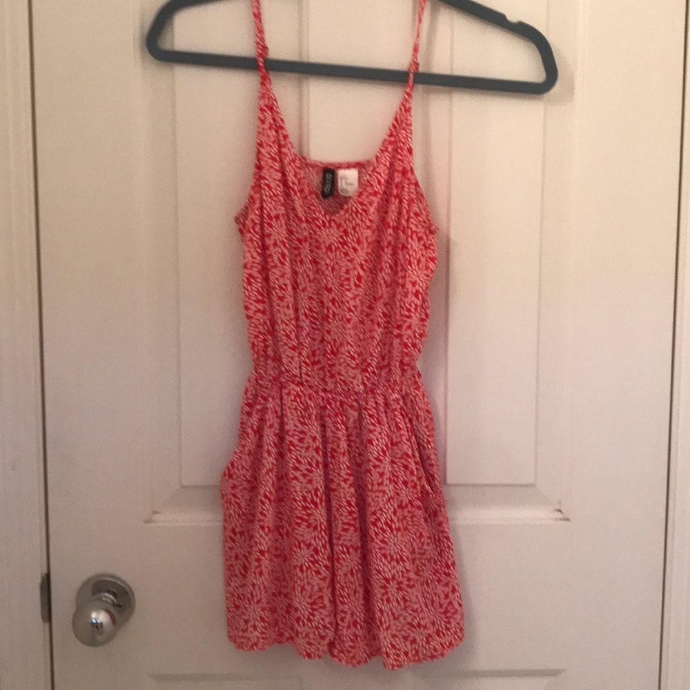H&M Red and White Romper